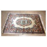 Carved Floral Area Rug, Heavy, 84" x 10 Ft