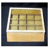 Esterbrook Pens Display Case Pen Tip Cabinet, 14"W x 5"H x 13"D