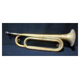 Brass Bugle with HN White Co Mouthpiece