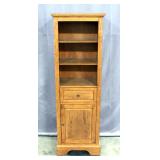 3 Tier Shelf with Drawer and Cabinet, 20"W x 65"H x 15"D