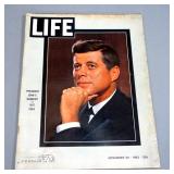 Life Magazines, Qty 3, November 29, 1963 John F Kennedy Commemorative Issue, August 8, 1969 On the M
