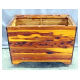 Large Cedar Chest on Casters, 46"W x 34"H x 25.5"D