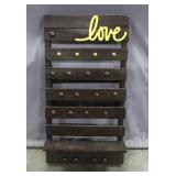 Custom Made Necklace / Jewelry Holder Shelf, 23"W x 44"H