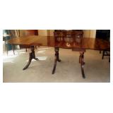 Duncan Phyfe Drop-Leaf Table With 3 Additional Leaves 30" x 101" x 40"