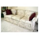 Karpen Upholstered Sofa Includes Decorative Pillows, 30" x 84 