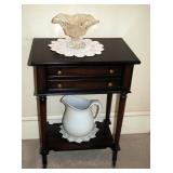 Decorative Rolling Table 24" x 18" x 12" Including Contents