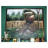 Framed Oil On Canvas Buggy by Cody Adams, 39" x 46"