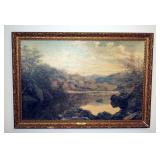 Framed Print Of "In The Highlands" By T. Banks 28" x 40" And Framed Attitude Poster 30" x 24"