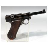 Erfurt Luger WW1 German Pistol, SN# 563, German Imperial Markings, "1918 1920" Dated 1918, Refurbish