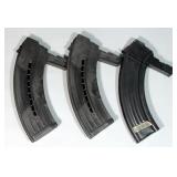 SKS 30-Round Magazines, Qty 3, (2 Poly, 1 Metal)