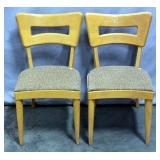Mid Century Heywood-Wakefield "Dog Bone" Dining Chairs, Qty 2