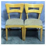 Mid Century Heywood-Wakefield "Dog Bone" Dining Chairs, Qty 2