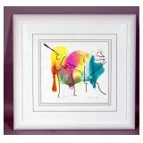 Frank Frazier "Music" Original Watercolor and Ink, Signed, Framed and Matted, 21" x 20"