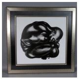 Larry "Poncho" Brown "Surrender" Signed Artist Print 12/50, Framed and Matted, 33.5" x 32.5"