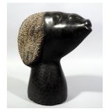 Shona Stone Bust Of Woman Signed "W. Chiswamba", from Zimbabwae