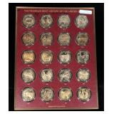 Franklin Mint History Of The United States Special Solid Bronze Edition, Qty 20 Coins, 1816-1835