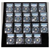 PCGS PR69DCAM Silver Dimes, 1992 S, 1995 S, 1999 S Qty 3, 2001 S, 2002 S, 2005 S, 2006 S, 2007 S, 20