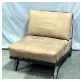 Wood Frame and Leatherette Side Chair