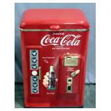 1992 Paul Flum Coca-Cola Coke Retro Style Nostalgia Cooler Ice Chest, 21"W x 35"H x 12"D, and Metal 