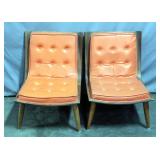 Mid Century Modern Bentwood Scoop Chairs, Qty 2, 22"W x 28.5"H