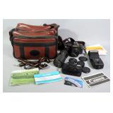 Cameras & More- Canon T50 Camera, Tou/Five Star Macro Lens, Vivitar 3500 Zoom Thyristor, Vivitar PS3