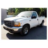 1999 Ford F-250 Pickup Truck, Triton 5.4 V8, 4 Speed Manual Transmission With Over Drive, Rear Wheel