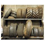 Assortment Of ATV And Lawn Tractor Tires, Qty. 16