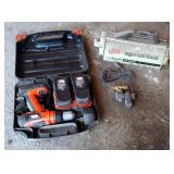 Black & Decker 18V Cordless Drill Including Batteries & Charging Unit And Ingersoll Rand Air Dryer