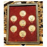 Mantle Collection Including Authentic Bowie Knife Circa 1840, Wood Snow Shoe, Candle Sticks, Bullet 