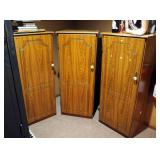 Composite Wood Storage Cabinets Qty. 3 , 48" x 20" x 16"
