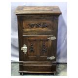 Antique Triumph Challenge Refrigerator Co. Ice Box on Casters, 27.5"W x 43"H