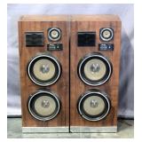 Pilot Speakers, Catalog #3315, Qty 2, 13"W x 31"H x 8.5"D