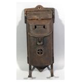 Cast Iron Mail Box, Marked Griswold, Double Opening, top slots, Lock Loop, Peep Hole