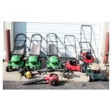 Hobby/Parts Lawn Lot- Lawn Mowers, Qty 6, Lawn-Boy (3), Yard Machines (2), & Craftsman, Not Running,