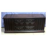 Zenith Model C966 Vintage Stereo Record Player with Walnut Cabinet, Chassis #298T24 6AT24, 66"W x 27