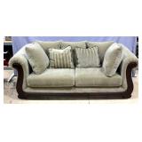 Sofa with Scroll Design Frame and Trifled Feet