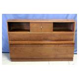 Bookcase Bed with Sliding Door, Includes Headboard and Footboard