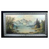 Amadeo Boroni "Morning Mist" Framed Print with Title Plaque, 53"W x 29"H
