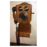 Crosley Antique Replica Wall Phone, 18" x 10" x 7"