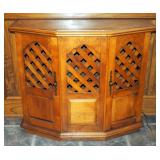 Decorative Wood Cabinet, 30" x 34" x 13"