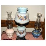 Lamp Assortment Qty. 3 And Doilies Qty. 4