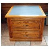 2- Drawer Storage Cabinet, 23" x 27" x 27"