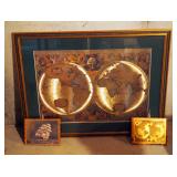 Nova Totivs TerraVm Orbis Geographica AC Hydrographic Tabvla Framed Map 28" x 36" And Accent Pieces