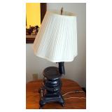 Handmade Ceramic Heating Stove Lamp With Night Light, 33"H