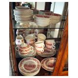 Royal Swan Historic Castles English China, 8 Piece Setting With Serving Platter, Sugar And Creamer A