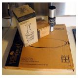 Pampered Chef Large Round Pizza Stone, Ice Cream Sandwich Maker, Chopper All In Original Boxes And M