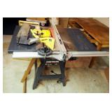 Craftsman 10" Belt Drive Table Saw Model XR-2412 With Custom Supports And Other Accessories