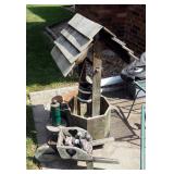 Wishing Well, Bird Feeders And Squirrel Yard Ornaments