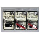 Timber Creek Outdoors M 5S PR M-LOK 5-Slot Picatinny Rails, Red, Qty 2, and 1/2-28 TP Thread Protect