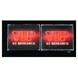 G2 Research VIP 9mm PARA Cold Tracer Technology Training / Plinker Ammo, Qty 2 Boxes x 20 Rounds = 4